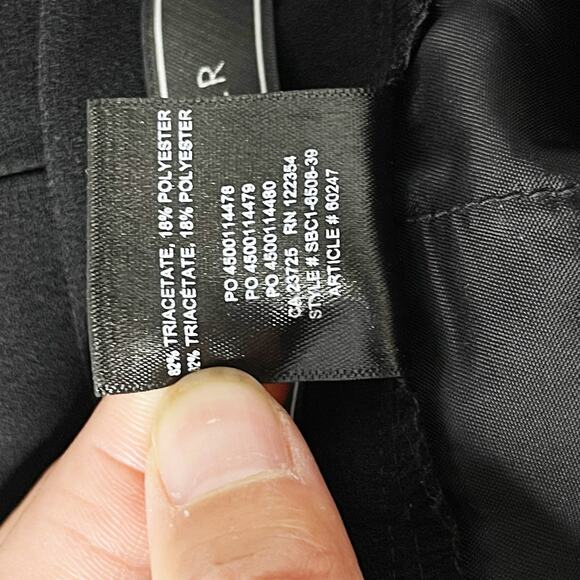 Aritzia Babaton 4 Black Atelier Cohen Pants Cropped Pull On Dress Pant Pockets - Picture 11 of 12